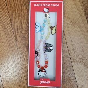 Sanrio Hello Kitty & Friends Multicolor Beaded Phone Charm